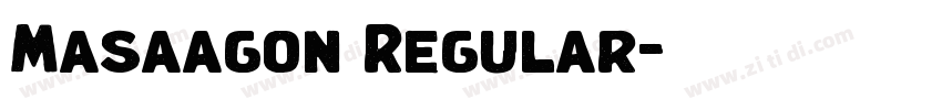 Masaagon Regular字体转换